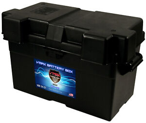 VMAXTANKS adjustable BATTERY BOX for Marine Group 24-27-31 for boats pontoons