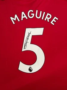 Camiseta autógrafo de fútbol americano firmada a mano 22/23 de Harry Maguire - Imagen 1 de 1