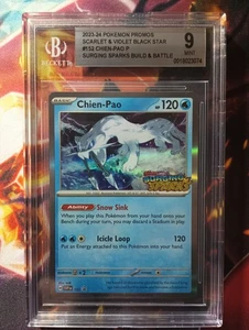 Pokemon Chien-Pao #152 Promo Surging Sparks Prerelease BGS BECKETT 9 MINT - Picture 1 of 1