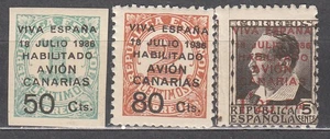 Canarias Correo 1936 Edifil 4/6 ** Mnh - Picture 1 of 1
