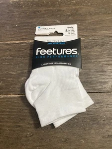 Feetures ultraleichte Hochleistungssocken viertellang Farbe weiß Größe Small - Bild 1 von 9