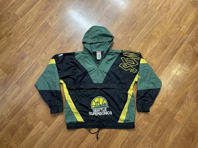Vintage 90s Nutmeg Seattle SuperSonics Windbreaker. Excellent Condition! - Image 1 of 4