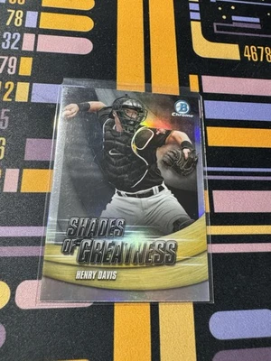 2022 Bowman Chrome-Shades of Greatness-Henry Davis #SG-3 - Image 1 of 2