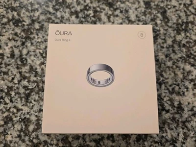 Oura Ring Gen 4 Silver/argente Size 8 NEW SEALED Fast Free Shipping - Image 1 of 2