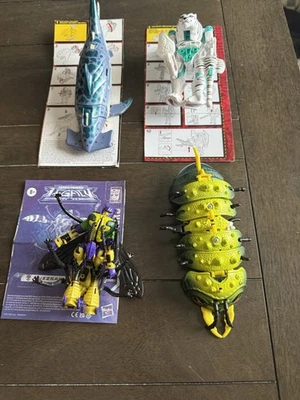 Modern Transformers Beast Wars Figure Lot: BUZZSAW Tigertron CYBERSHARK Retrax - Image 1 of 4