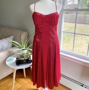 Vintage My Michelle Babydoll Dress Red Size Medium Y2K Fairy Vampy Whimsigoth - Picture 1 of 12
