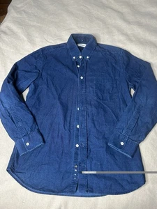 Taylor Stitch Hemd Herren 40 mittelblau Knopfleiste Workwear/Preppy Baumwolle B7 - Bild 1 von 9