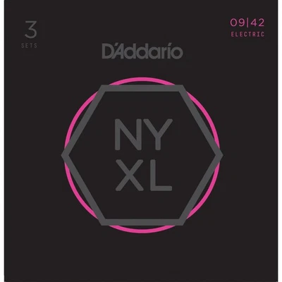 D'Addario NYXL0942-3P 09-42 Carbon Steel Alloy - Set of 3 - Image 1 of 4