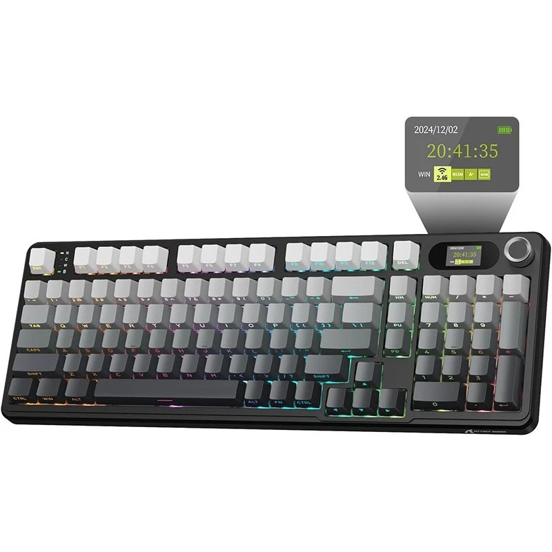 ATTACK SHARK X98 Pro 96% UK Wireless Gaming Tastatur, LED Smart Display&Knob - Bild 1 von 1