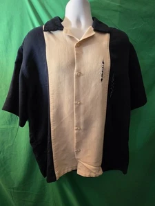 Crazy Horse Retro Kurzarm Oberteil geknöpft Bowling Shirt L gebraucht Spaß Geschenk - Bild 1 von 7