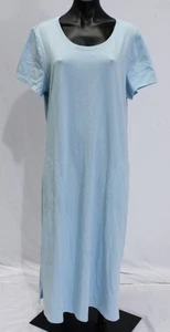 Denim & Co. Women's Tall Essentials Perfect Jersey Dress AC2 Clear Sky Large - Picture 1 of 4