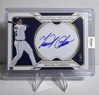 2025 National Treasures #PT-MCB MIGUEL CABRERA Auto Personalized Treasures /49 - Image 1 of 2