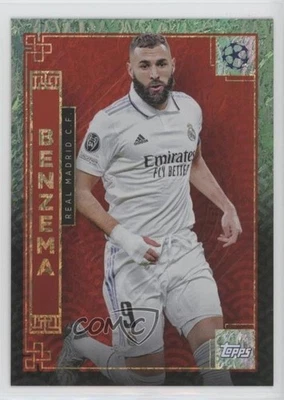 2022-23 Topps Jade Edition UEFA Club Competitions Chinese New Year Karim Benzema - Image 1 of 3