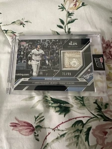 2024 Topps Now Shohei Ohtani #801B Game-Used Base Relic Black Parallel #71/99 - Picture 1 of 2