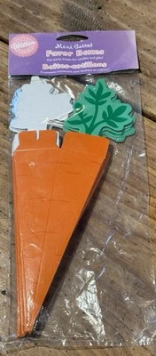 Mini cajas de favoritos de zanahoria Wilton vintage ~ paquete de 6 ~ nuevo stock antiguo 1999 Foto 1 de 4