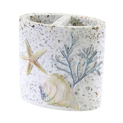  - Accesorios de encimera de resina, decoración de baño de mar (soporte para cepillo de dientes costero Foto 1 de 3