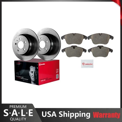 Brembo Front Brake Kit Ceramic Pad Disc Rotor 326 for Jaguar XF Turbo 17" Wheels Foto 1 de 4