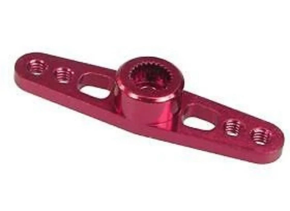 3Racing 2.6mm Aluminium Double Servo Arm Red For Ko Propo/Sanwa 3RAC-HKD26/RE - Image 1 of 1