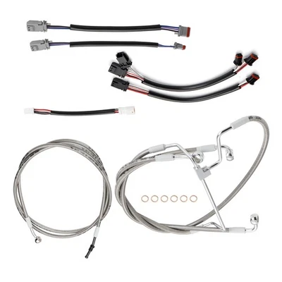 Kit de cable extendido Harley para Touring Street Glide 2017-2020 barra de 12" sin ABS Foto 1 de 4
