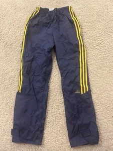 Adidas Y2k Navy And Gold Striped Track Pants Youth XL - Picture 1 of 9