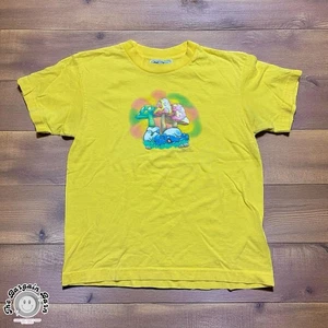 T-shirt vintage Y2K Passing4Sane Peyo puffi funghi grafica giovani made in USA (Lg) - Foto 1 di 5