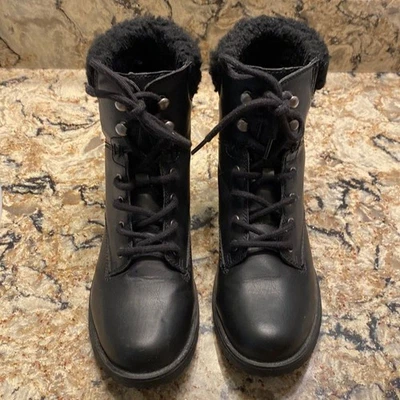 Rampage Black Combat Moto Boots Size 7.5 - Image 1 of 4