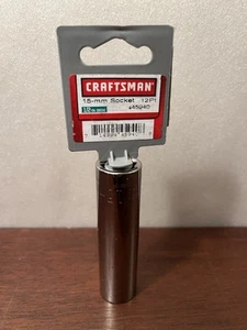 Craftsman 15mm 1/2" Drive Deep Socket 12 point 45940 Sears NOS Made In USA - Picture 1 of 7