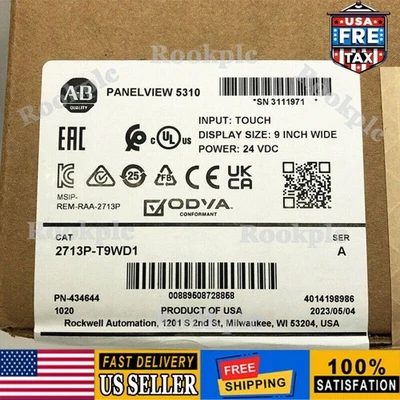 2713P-T9WD1 New Allen-Bradley AB PanelView 5310 Graphic Terminal 2713PT9WD1 - Image 1 of 4