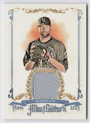 2013 Topps Allen & Ginter Relics Shaun Marcum #AGFR-SMC NEW YORK METS Foto 1 de 2