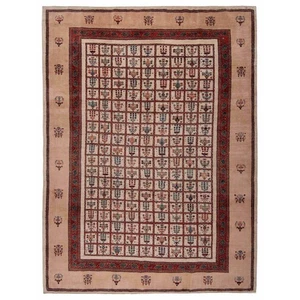 Loribaft 351X259 Cm Tappeto Persiano In Lana Moderno Beige - Picture 1 of 9