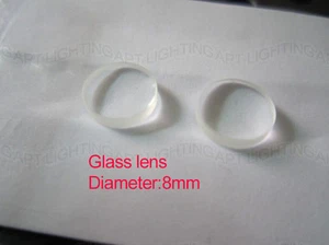 2 piezas Lente de vidrio de enfoque de diodo láser de calidad 808nm / Lente colimante / Diámetro 8 mm - Imagen 1 de 4