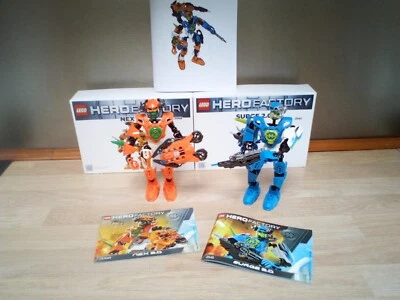 Lot LEGO Hero Factory - Combo Surge 2.0 2141 et Nex 2.0 2068 - Complet  Bon état - Photo 1/4