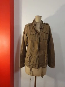 Maison Scotch Parka Jacket Olive Green Size 1 - Picture 1 of 21