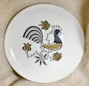 MCM Vintage ROYAL CHINA Good Morning rooster 12 inch serving platter - Picture 1 of 3
