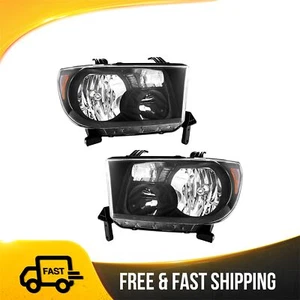 Front Headlight AssemblyFits 2008-2017 Toyota Sequoia 2007-2009 2011-2013 Tundra - Foto 1 di 17
