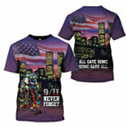 U.S Firefighter 9-11 Never Forget Memorial Patriots Day 3D T-SHIRT Best Price