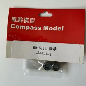 60-5114 Bearing (2) 5x11x4 Compass Model RC Helicopter Knight 50 New In Package - Picture 1 of 1