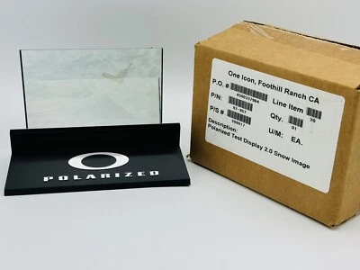 NUEVO OAKLEY GAFAS DE SOL TIENDA VITRINA PROBADOR POLARIZADO CON IMAGEN DE NIEVE RARO Foto 1 de 4