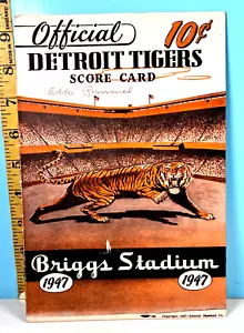🔥23 Apr. 1947 Detroit Tigers Program vs Chicago White Sox Scored Nice🔥 - Picture 1 of 7