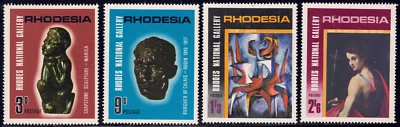 1967 Rhodesia SC# 250-253 - Soapstone Sculpture - M-H - Image 1 of 2