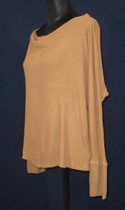 Velvet by Graham Spencer Large Damen Camel Gerippt U-Boot-Ausschnitt Top - Bild 1 von 9