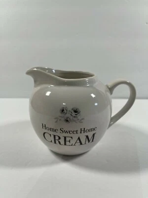 Signature Housewares White "Home Sweet Home" Ceramic Creamer - Image 1 of 4