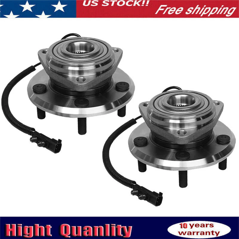 Conjunto de buje de cojinete de rueda del conductor y pasajero delantero Jeep Wrangler 2007-2010 Foto 1 de 4