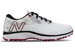 New Balance Mens Fresh Foam X Defender SL Golf Shoe - WHITE / RED / BLACK - Picture 1 of 4