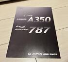 Jal A350 Boeing 787 Novelty Brochure From Japan