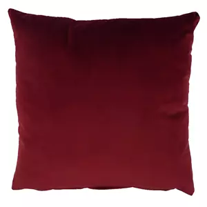 Cubierta de cojín de terciopelo Opulence o relleno en borgoña 50 cm x 50 cm (20") - Imagen 1 de 1