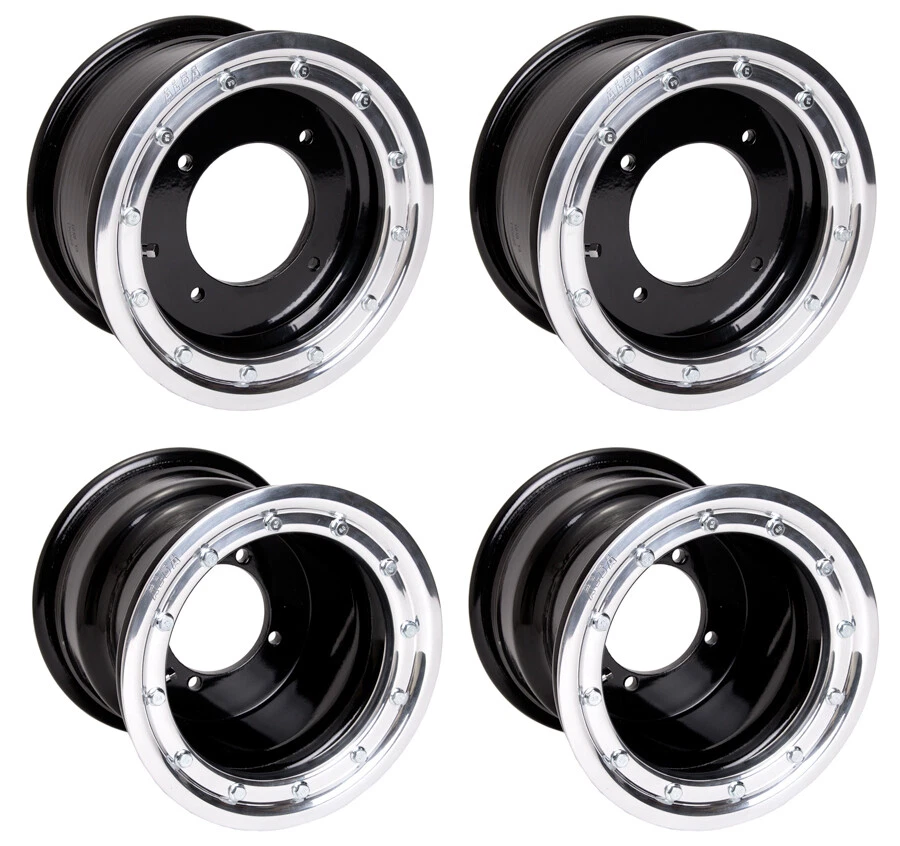 Ruedas traseras delanteras KFX 400 450R Beadlock 10x5 y 9x8 Alba Racing BP 32 Foto 1 de 1