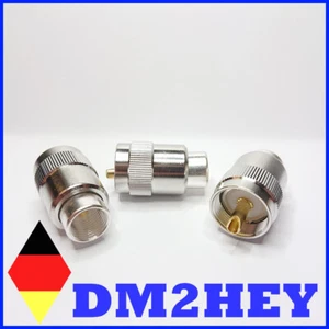 DE - PL259 UHF conector 10 mm PTFE coaxial RG213 versión de soldadura para CB Amateur, BOS, BiFu - Imagen 1 de 4