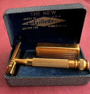 RASOIO RAZOR VINTAGE GILLETTE PUBBLICITARIO ACQUA SAN PELLEGRINO BERGAMO RARO - Foto 1 di 11