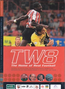 2001/02 BRENTFORD V NORWICH CITY 21-08-2001 WORTHINGTON LEAGUE CUP 1ST ROUND - Imagen 1 de 1